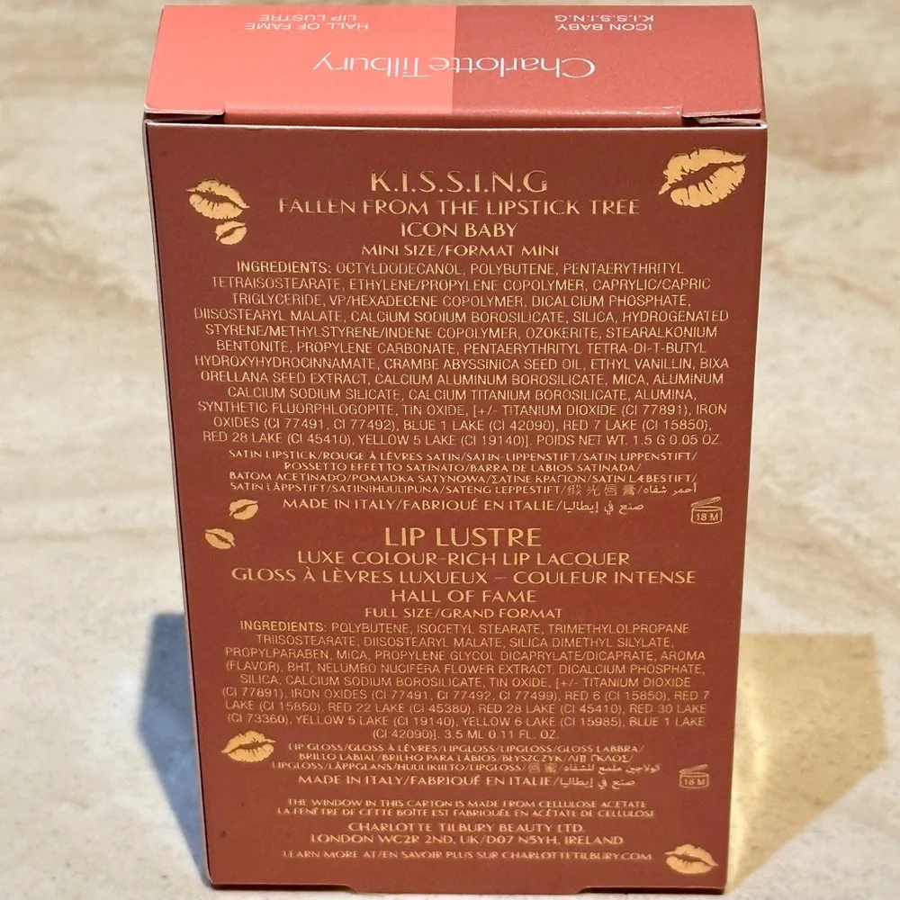 Charlotte Tilbury Lipgloss & Lipstick Duo Icon Baby